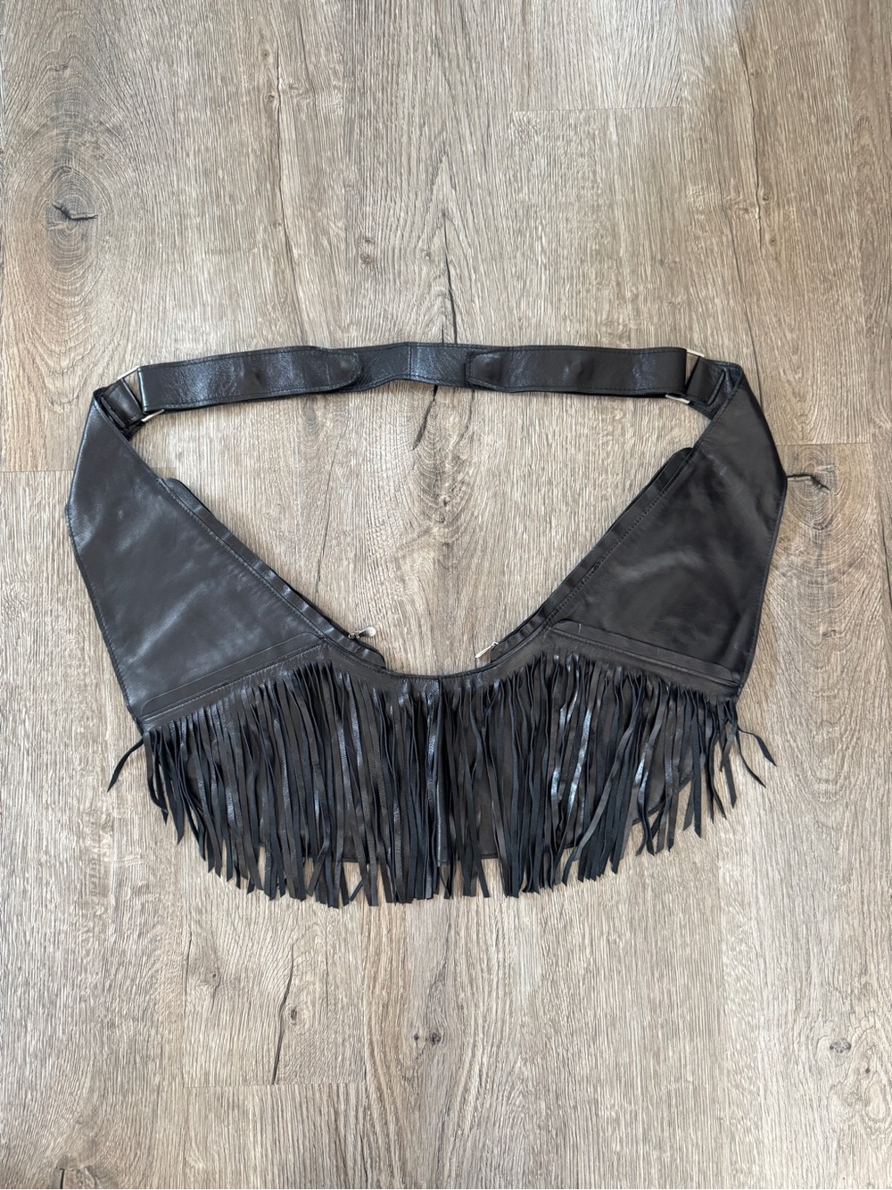 Sash Leather Fringe Crossbody